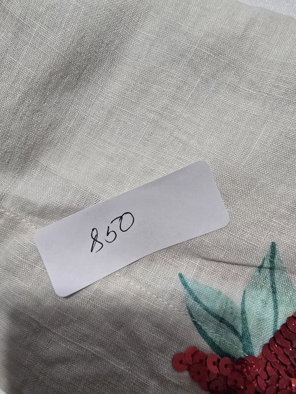 RHODE Audrina Short Off-White Graphic Lilen Size M - Picture 12 of 12